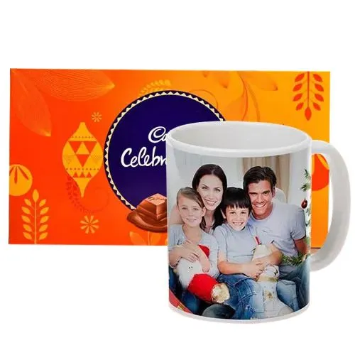 Deliver Personalized Coffee Mug with Cadbury Celebrations Pack