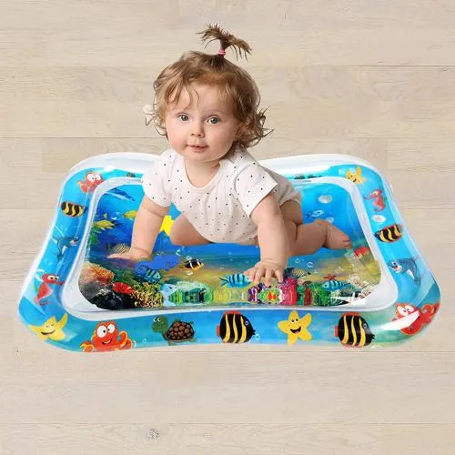 Wonderful Inflatable Water Tummy Time Playmat for Babies