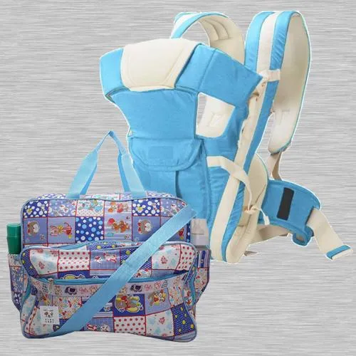 Amazing Compartment Bag N Baby Carrier Cum Kangaroo Bag