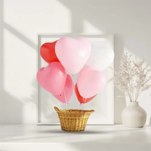 Order Balloon Heart Bouquet Online