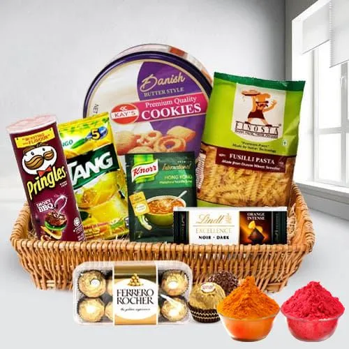 Lovely Heart Healthy Snacks Gift Basket