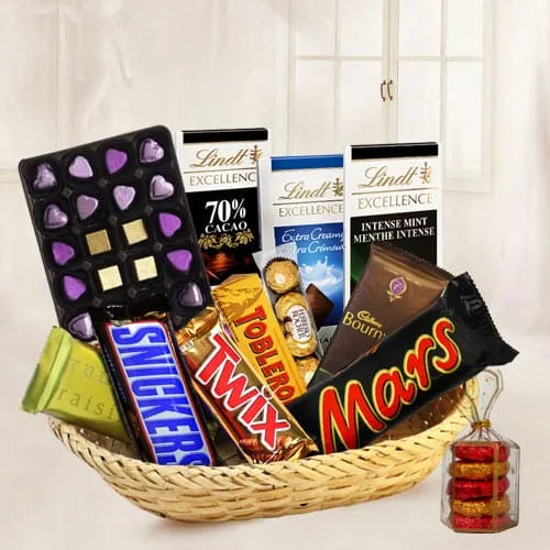 Perfectly Arranged Chocolate Gift Basket