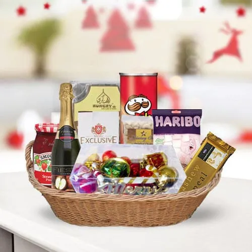 Chocolaty Treat Gift Basket for Anniversary <br>