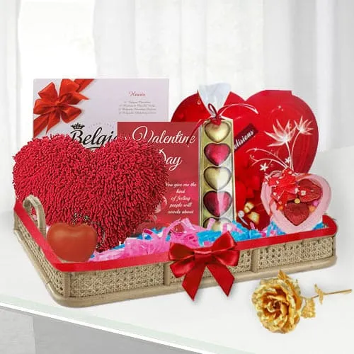 Delightful Choco Lovers Valentine Gift Basket<br><br>