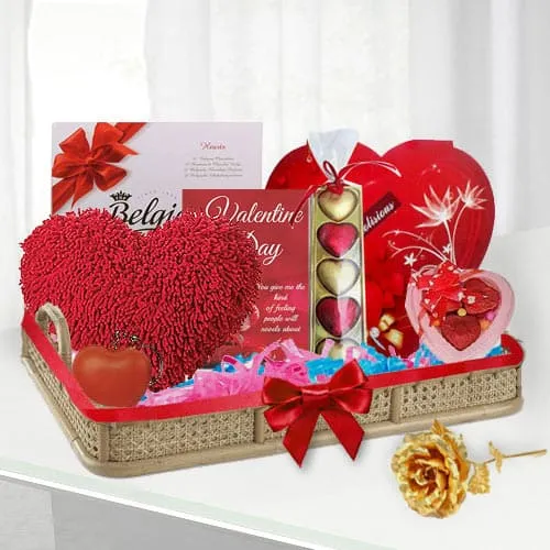 Delightful Choco Lovers Valentine Gift Basket