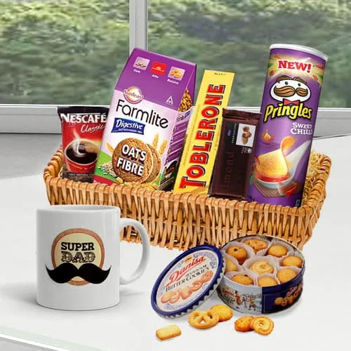 Remarkable Snacks Basket for Father