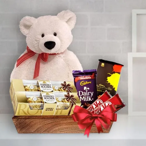 Indulgent X-mas Celebration Chocolate Gift Basket<br>
