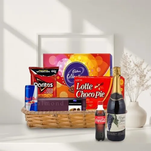 Sweet Chocolate n Grape Wine Treasure Hamper