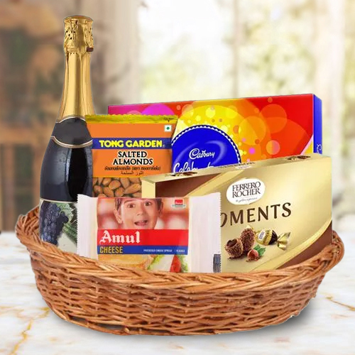 Superb Festive Indulgence Gift Hamper with Fruit Wine