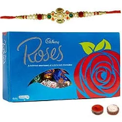 Cadbury Roses 450g And Rakhi Combo