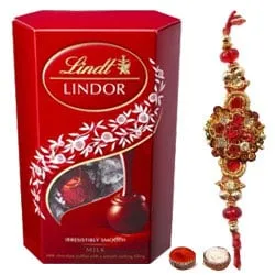 Fascinating Rakhi with Lindor Chocolate