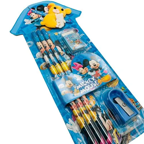 Teddy Rakhi with Gift Pack (Blue Set)