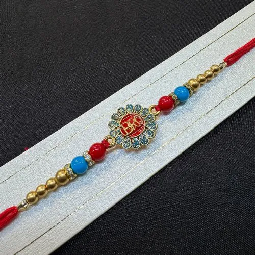 Stunning Meenakari Design Rakhi Set