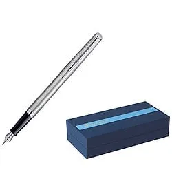 Stylish Fountain Pen of Waterman Hemispher Stainless Steel CT