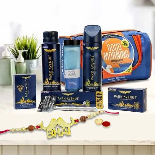 Dashing Bhai Rakhi with Park Avenue Luxury Grooming Kit