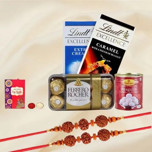 Chocolaty Marvels with Rudraksha Rakhis