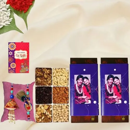 Binge-on Personalized Chocolates N Lumba Rakhi