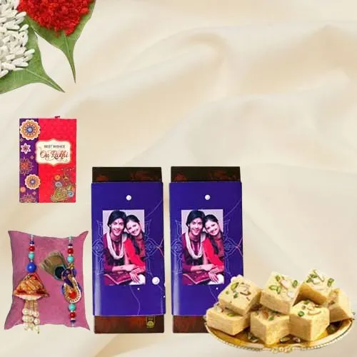 Personalized Choco Magic with Lumba Rakhi