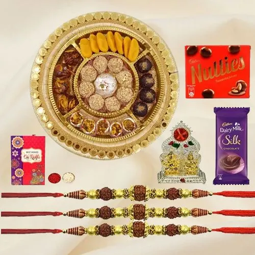 Sweetness of Rudrakhsha Rakhi for Bhai