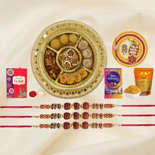 Rudraksha Rakhi n Sweets Mania