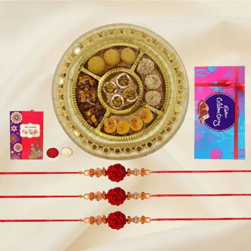 Rudraksha Rakhi n Luscious Sweets