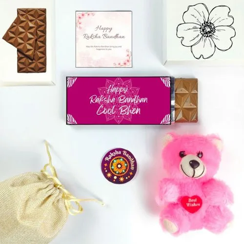 Joyful Cool Behen Chocolate  N  Teddy Gift
