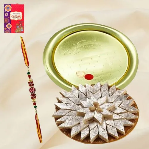 Arresting Gift with Rakhi and Sweets