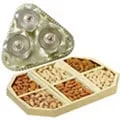 Gift 4 Sister - 3 pcs Silver Plated Dry Fruits Set