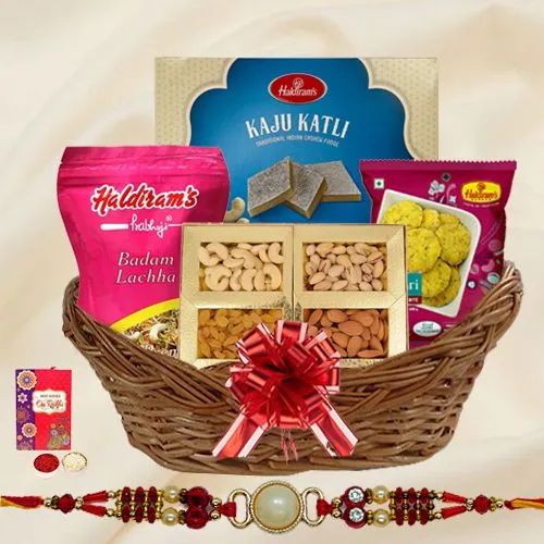 Auspicious Rakhi Basket of Savory Delights