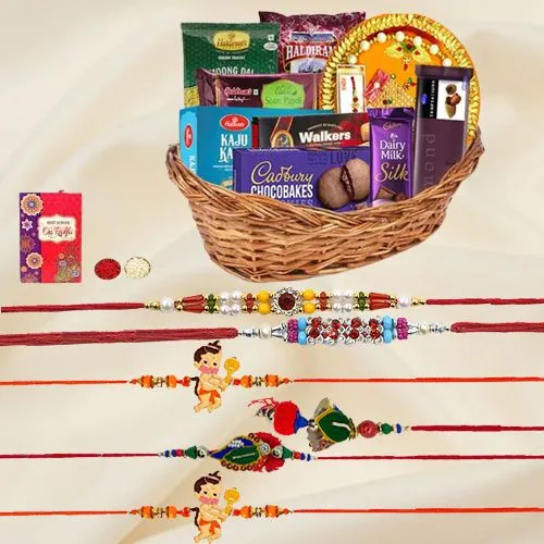 Rakhi Celebration Gifts Basket for Family