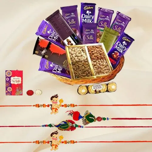 Delightful Chocolates Rakhi Gift for Family
