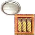 Haldirams Kaju Katli N Silver Thali 