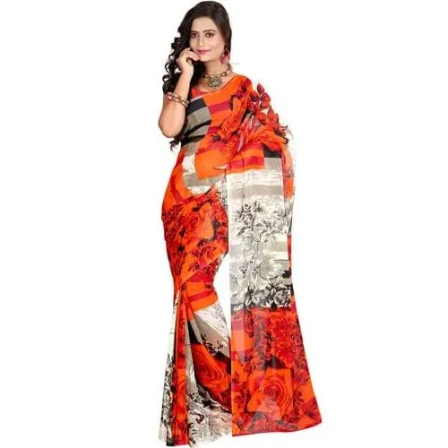 Raffish Enigma Faux Georgette Saree