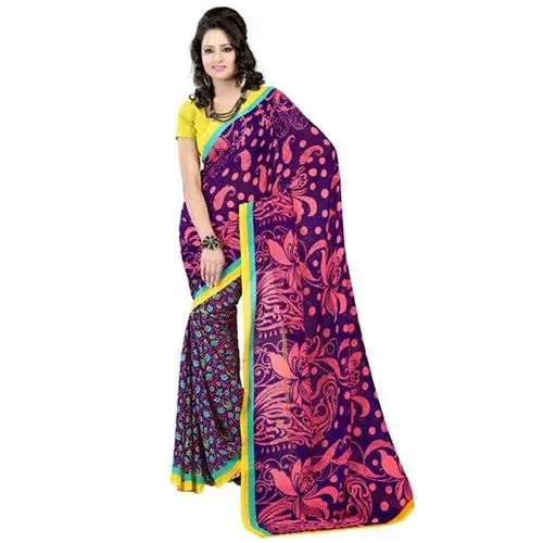 Exquisite Enchant Faux Georgette Saree