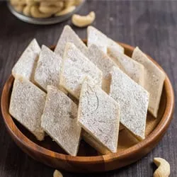 Deliver Kaju Katli from Haldiram / Reputed Sweets Shop with Bhujia for Mom 