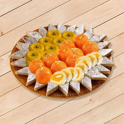 Mothers Day Delight Sweets Platter from Bhikaram