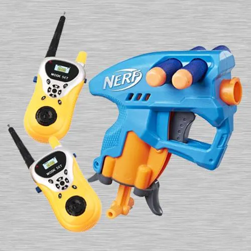 Amazing Nerf NanoFire Blaster with Walkie Talkie Toy