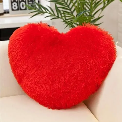 Cuddly & Romantic Red Heart Shape Love Cushion