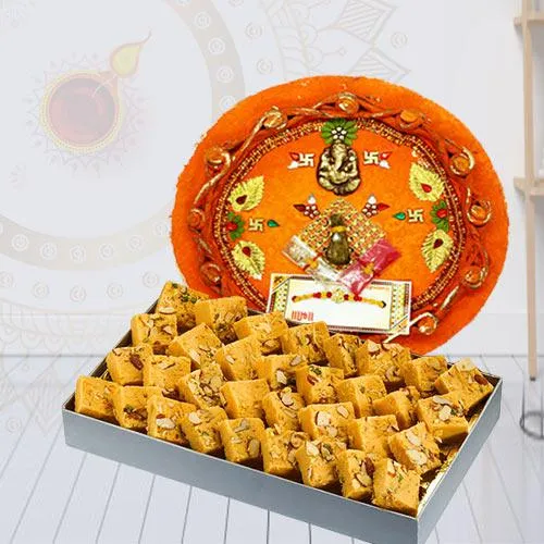 Patisa Pack N Pooja Thali Combo Gift