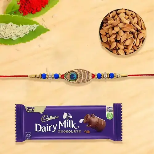 Appetizing Almonds and Rakhi Combo