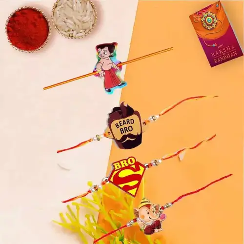 Funky Kids Rakhi Combo