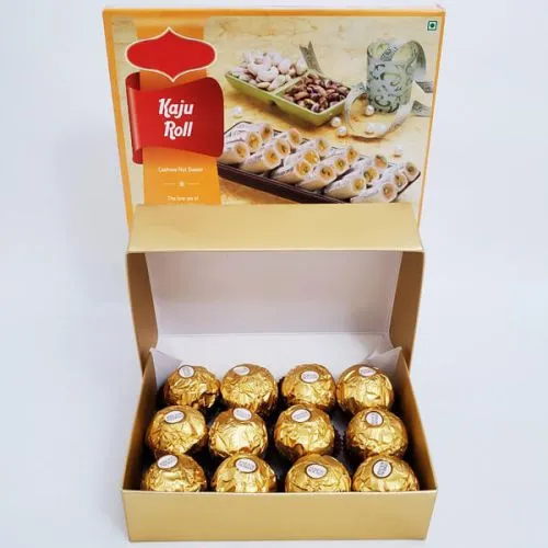 Indulgent Chocolate & Kaju Katli Delight