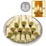 Kaju Pista Roll with Silver Plated Coin
