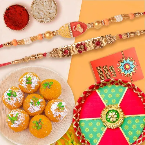 Rakhi Delight with Sweet Ladoo