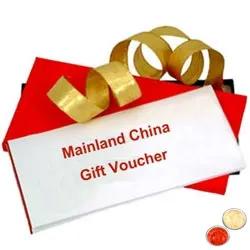 Mainland China Gift Vouchers Worth Rs.2000 with free Roli Tilak and Chawal