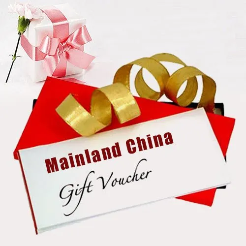 Send Mainland China Gift Vouchers To India.