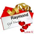 Raymonds Gift Vouchers Worth Rs.5000 