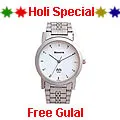 Gents Watch from Titan Sonata with free Gulal/Abir Pouch