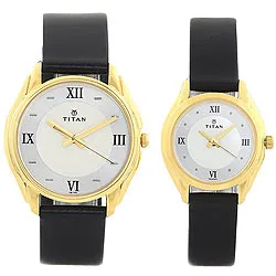 Elegant Round Dial Pair Watch from Titan