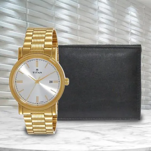 Stunning Titan Watch with Richborn Wallet